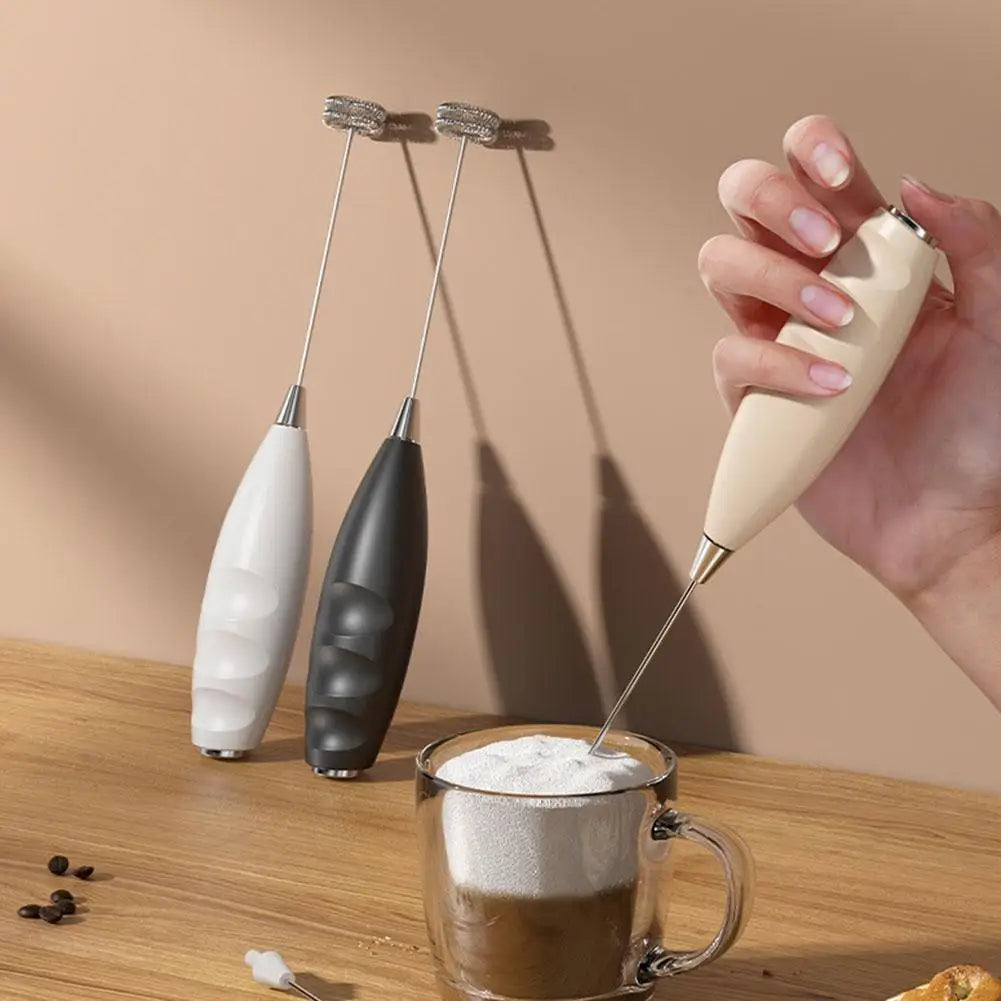 Milk Frother Handheld Foam Maker For Latte Mini Whisk Coffee Cappuccino Frappe Matcha Hot Chocolate Egg Beater Electric Mixer