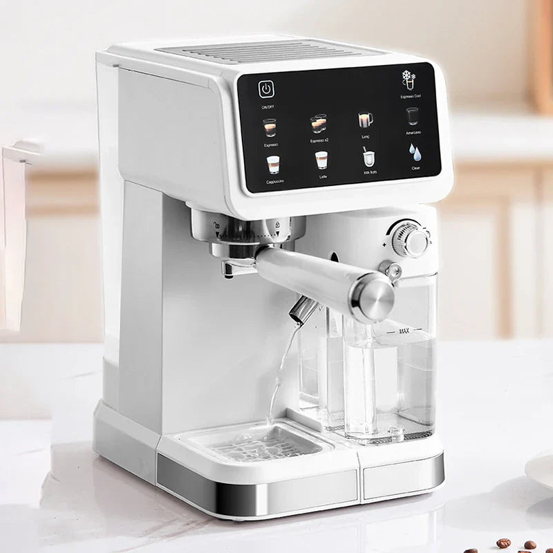 Italian Espresso Machine Household High-pressure Automatic Milk Foam Making Intelligent Color Screen Integrated Coffee Machine