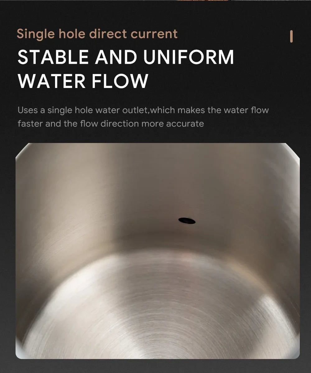 Stainless Coffee Pot/Coffee Pour Over 350/ 600ml Kettle wit Anti-scald Rope Premium Pour Over Kettle Stovetop Coffee Drip Kettle