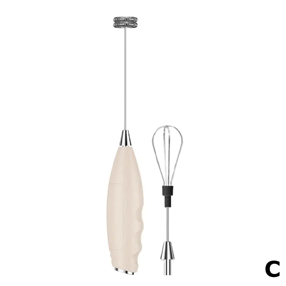 Milk Frother Handheld Foam Maker For Latte Mini Whisk Coffee Cappuccino Frappe Matcha Hot Chocolate Egg Beater Electric Mixer